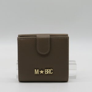 M-BRC PORTAFOGLIO MINI PELLE MARTELLATA TAUPE
