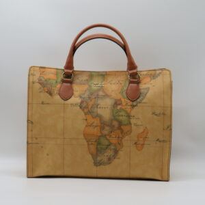 ALVIERO MARTINI 1'CLASSE BORSA GRANDE A MANO CON TRACOLLA RETTANGOLARE GEO CLASSIC