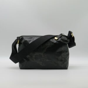 ALVIERO MARTINI 1 CLASSE TRACOLLA MEDIA RETTANGOLARE SEMPLICE GEO GOMMATO BLACK