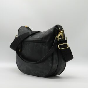 ALVIERO MARTINI 1'CLASSE HOBOBAG SOTTOBRACCIO/TRACOLLA GRANDE GEO GOMMATO BLACK