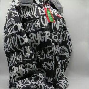 SPRAYGROUND PIUMINO ARGENTO REVERSIBILE LOGATO