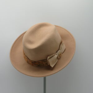 ALVIERO MARTINI 1'CLASSE CAPPELLO CASUAL FELTRO CAMMELLO CON FASCIA GEO